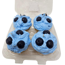 Load image into Gallery viewer, 4 Pack - Scented Blueberry Cupcake Candles
