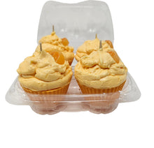 Load image into Gallery viewer, 4 Pack - Scented Orange Creamsicle Cupcake Candles
