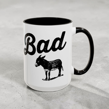 Load image into Gallery viewer, Bad Ass Mug – Funny Donkey Coffee Mug – 15 oz Ceramic Mug – Sarcastic Humor Mug – Dishwasher &amp; Microwave Safe
