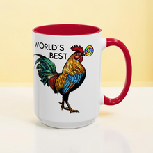 Load image into Gallery viewer, World’s Best Cock Sucker Mug – Funny Rooster Coffee Mug – Adult Humor 15 oz Ceramic Mug – Dishwasher &amp; Microwave Safe
