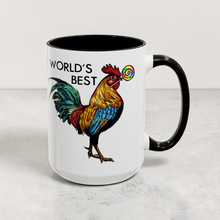 Load image into Gallery viewer, World’s Best Cock Sucker Mug – Funny Rooster Coffee Mug – Adult Humor 15 oz Ceramic Mug – Dishwasher &amp; Microwave Safe
