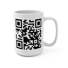 Load image into Gallery viewer, Funny QR Code Mug – Secret Message “Fuck Off” – Hidden Message Coffee Mug, 15 oz Ceramic, Double-Sided Print

