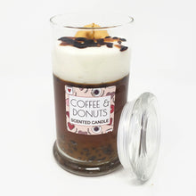 Load image into Gallery viewer, Coffee &amp; Donut Scented Candle with Lid
