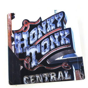 Honky Tonk Central Nashville Sandstone Coaster