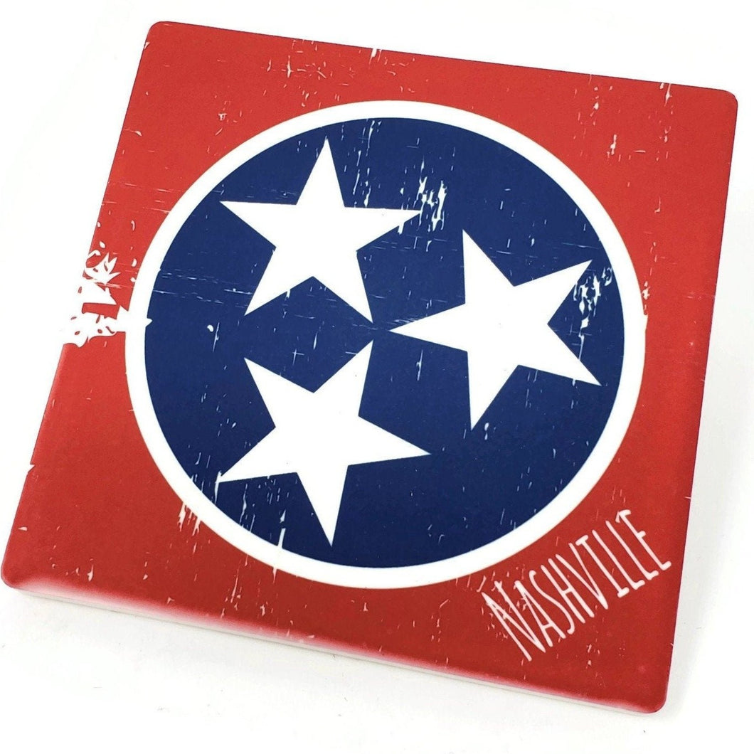 Tennessee Tri-Star Nashville Sandstone Coaster