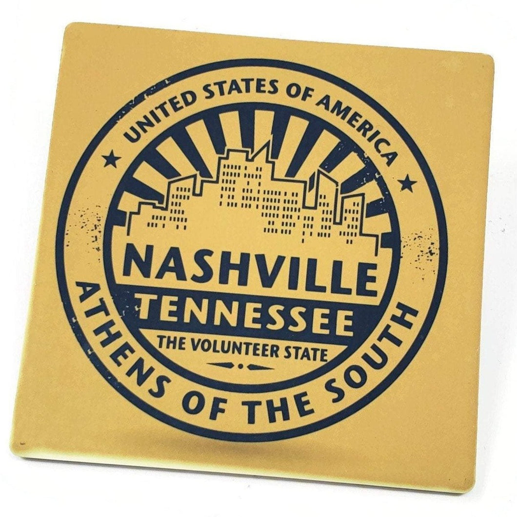 Nashville Athens of the South Sandstone Coaster