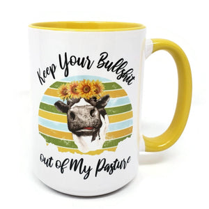 Extra Large 15 Oz Mug - "Off my Pasture" - Choose Your Color