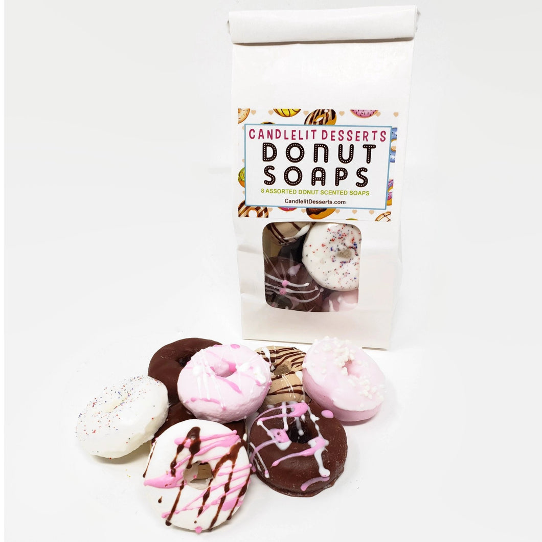 Bakery Bag of Eight Mini Donut Soaps
