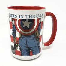 Load image into Gallery viewer, 15 oz Extra Large Coffee Mug - Born in the USA
