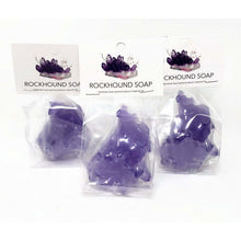 Load image into Gallery viewer, Large Amethyst Geode Quartz Shaped Soap - Choose Your Scent
