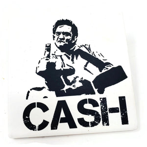 Sandstone "Thirsty Stone" Coaster  - Johnny Cash