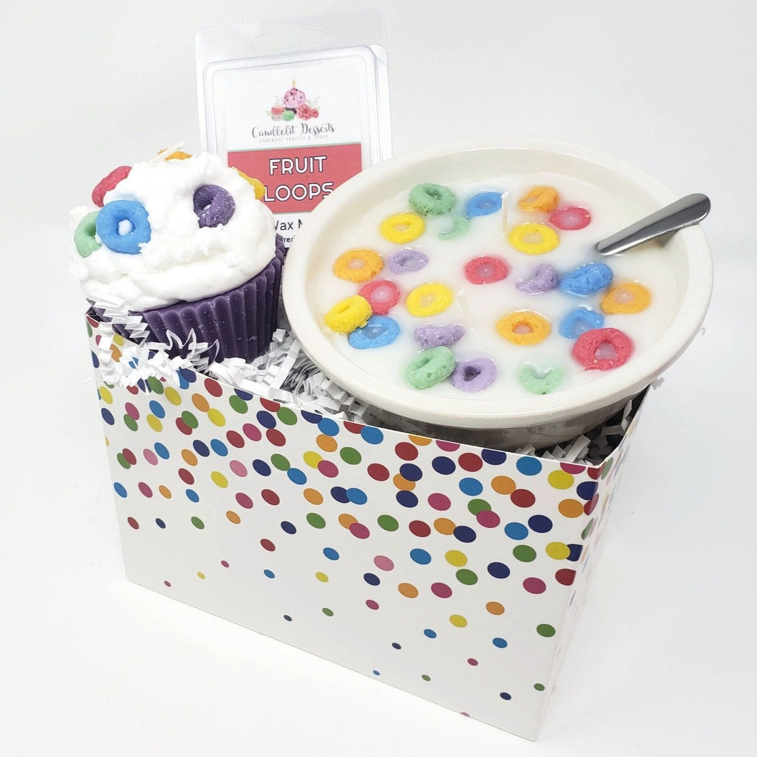 Fruit Loop Style Candle Gift Set