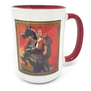 15 oz Extra Large Coffee Mug - Nick Saban Shirtless Riding a horse